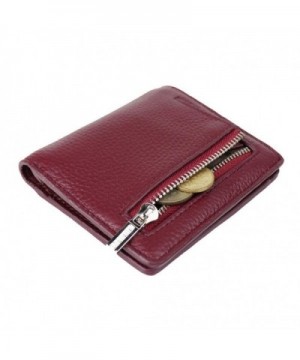 Womens Leather Compact Bifold Pocket