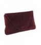 Attractive Suede Shoulder Occasion burgundy