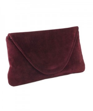 Attractive Suede Shoulder Occasion burgundy