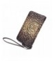 Ladies Long Cowhide Wallet Embossed