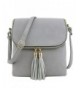 Double Compartment Crossbody Tassel Accent