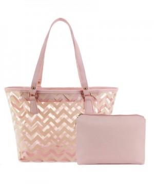 Chevron Stripe Shoulder Handbag Interior