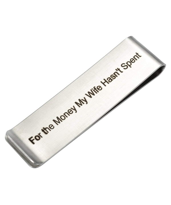 HOUSWEETY Stainless Steel Money Engraved