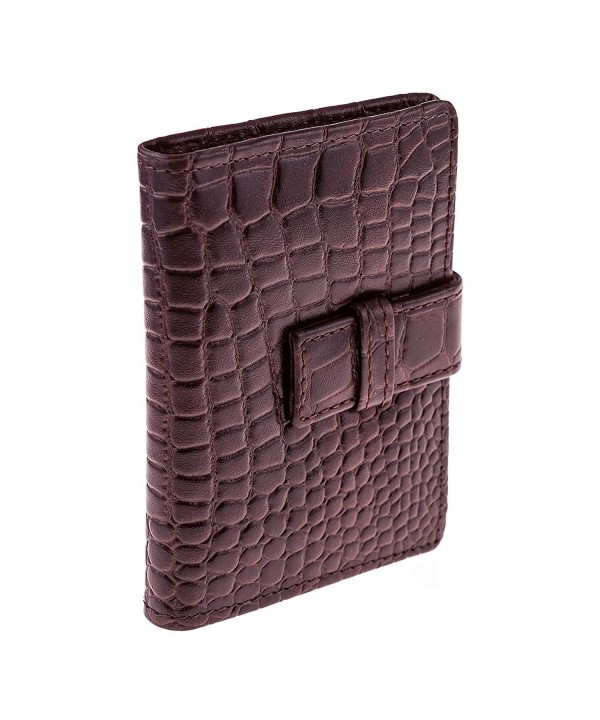 Wallet Style Holder Weston Leather Crocodile