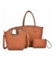 Handbag Leather Messenger Satchel Brown 3