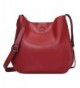 S ZONE Leather Crossbody Simple Shoulder