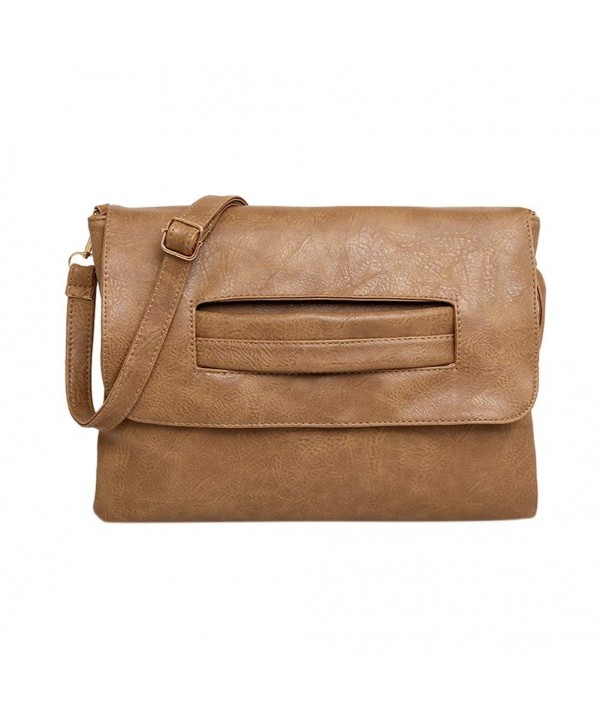 Leather Capacity Handbag Envelope Shoulder