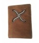 Twisted Leather Tri fold Wallet Imprint