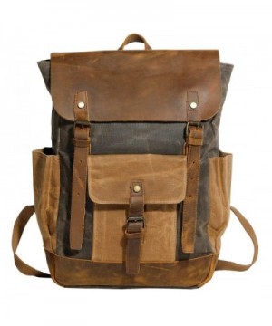 Partrisee Vintage Leather Backpack Rucksack
