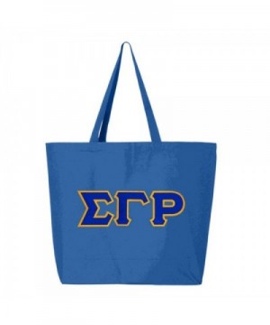 Sigma Gamma Jumbo Canvas Tote