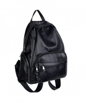 UTO Backpack Leather Rucksack Shoulder