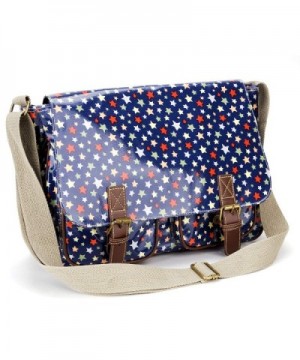 Anladia Oilcloth Satchel Messenger Handbag