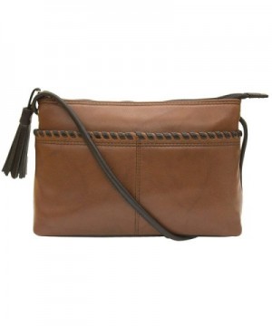 ili Leather East West Whip stitch Crossbody