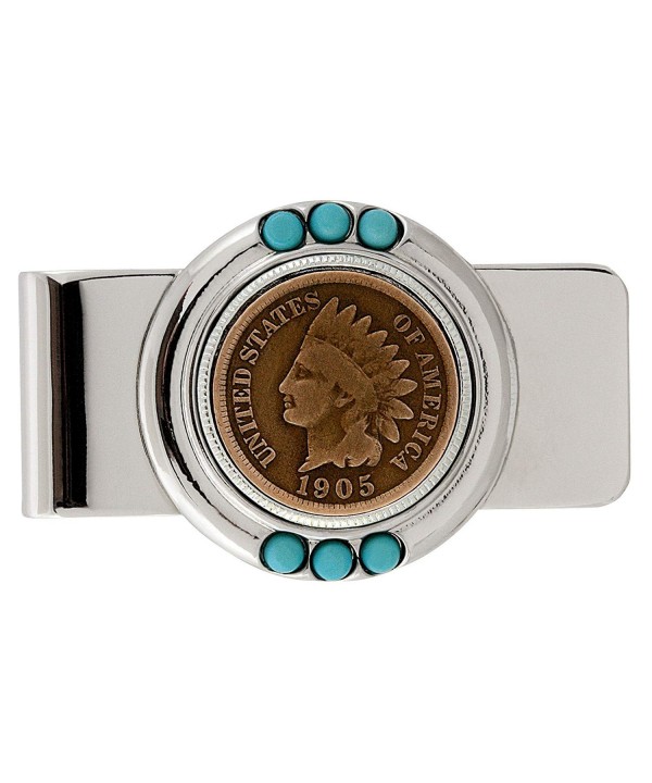 Indian Penny Turquoise Coin Money