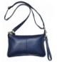 Beurlike Leather Crossbody Wristlet Darkblue