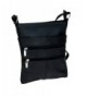 Black Genuine Leather Crossover Handbag