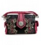 Justin West Rhinestone Embroidery Handbag