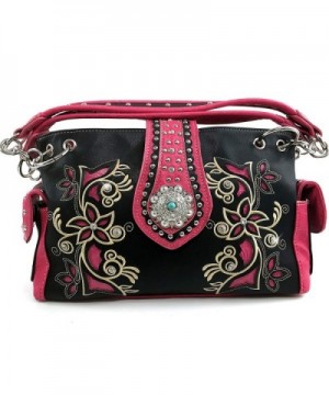 Justin West Rhinestone Embroidery Handbag