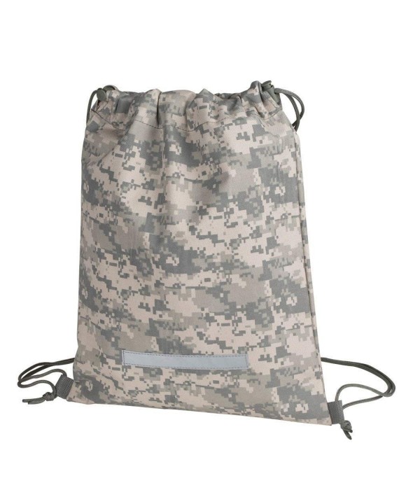 Drawstring Backpack Digital Camouflage Military