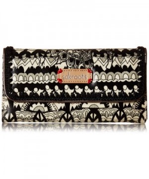 Sakroots Womens Trifold Wallet Black