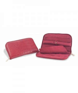 Connoisseurs Leather Jewelry Carrying Clutch