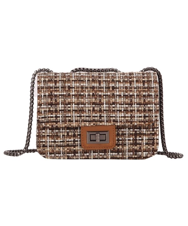 Retro Crossbody Mosaic Turn lock Shoulder