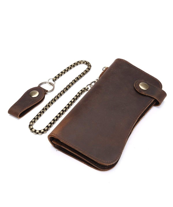 Men Genuine Leather Bifold Passcase Hipster Wallet Removable Card Case ...