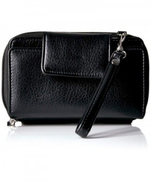 Buxton Phone Crossbody Wristlet Black