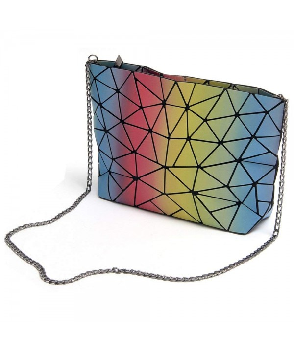 Fashion Shoulder Geometric Gradient Colorful