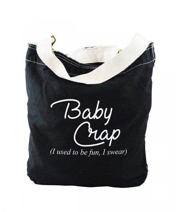 Funny Swear Black Canvas Slouch