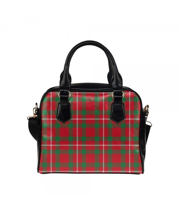 LEINTEREST Green Plaid Handbag Shoulder