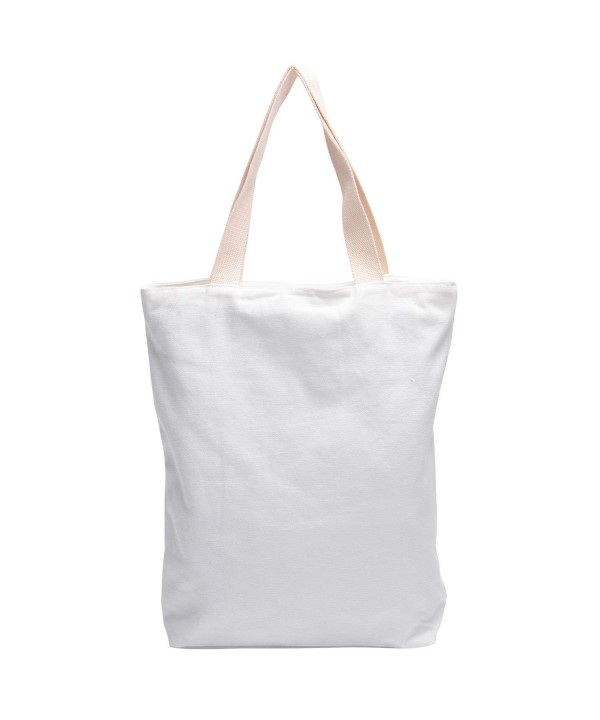 Shoulder Satchel Zippered Shopping - White White - C117YYIDIUK
