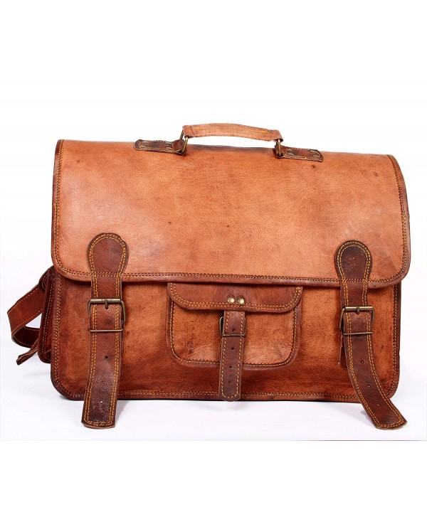 Handmade Messenger Briefcase Computer distressed