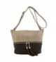 Tassel Accent Bucket Crossbody Coffee