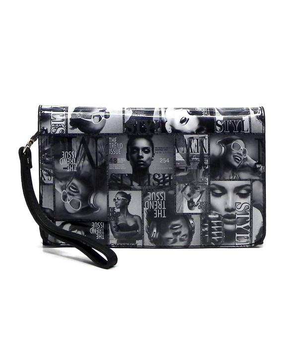 Magazine Collage Hipster Messenger 010Q Black