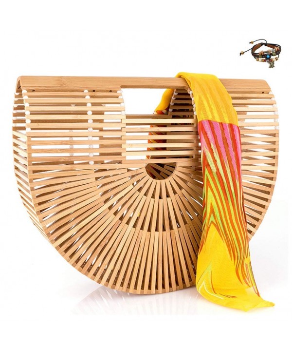 Bamboo Handbag Handmade Large Clutch