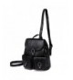 VASCHY Backpack Fashion Leather Flap Drawstring