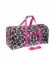 Giraffe Print Luggage Duffle Black