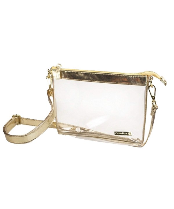 Capri Designs Crossbody Gold Size