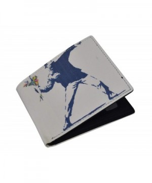 Banksy Graffiti Throwing Flowers Wallet