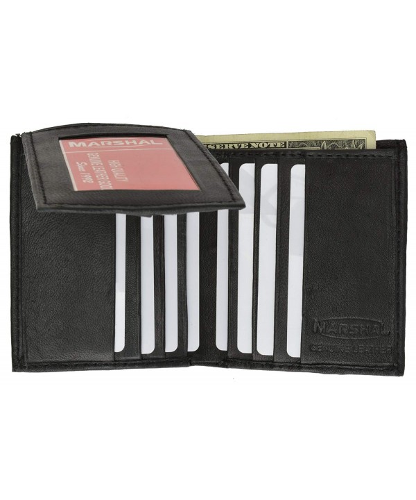 Genuine Lambskin Leather Bifold Marshal