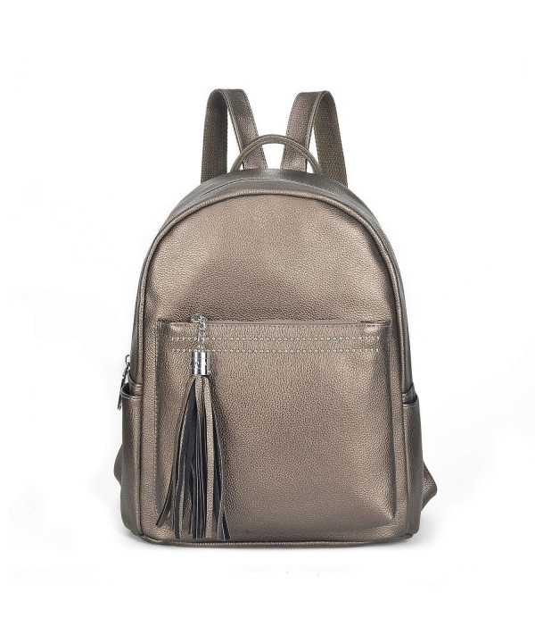 DSLONG Backpack Leather Rucksack Shoulder