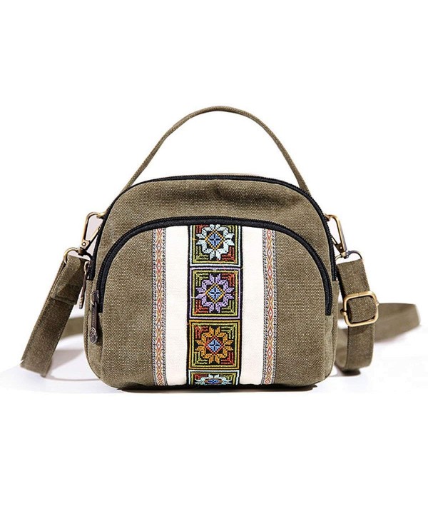 Goodhan Embroidery Canvas Crossbody phone