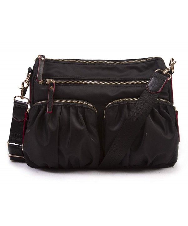 Korvara Nylon Crossbody Bag Black