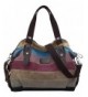COOFIT Stripe Leisure Canvas Handbags