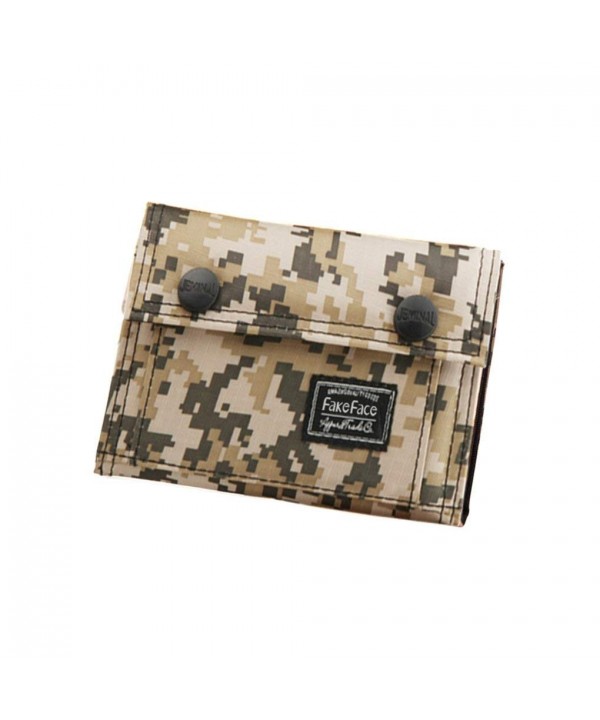 Casual Camouflage Trifold Wallet Holder