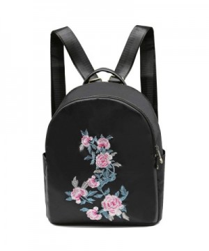 Backpack Women Embroidered Traveling Bookbag