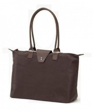 Fold Up Tote Handle Chocolate Brown