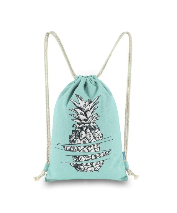 Miomao Drawstring Backpack Sackpack Pineapple
