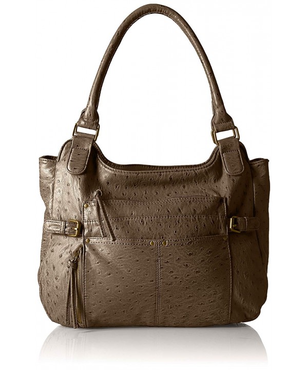 Bueno California Leather Ostrich Shoulder